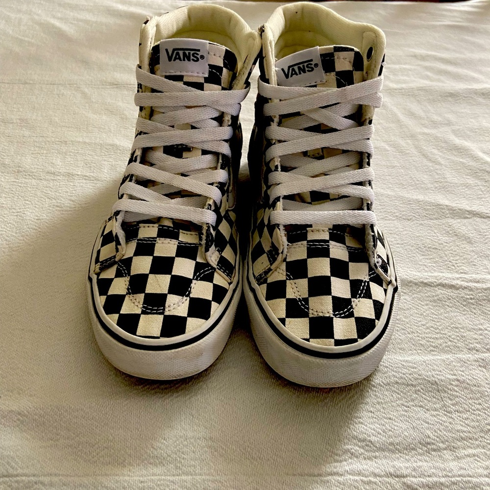 Women's Vans Filmore Hi Checkered Sneakers Size 6